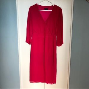 BEBE Red Wrap lace peekaboo Dress Size 8